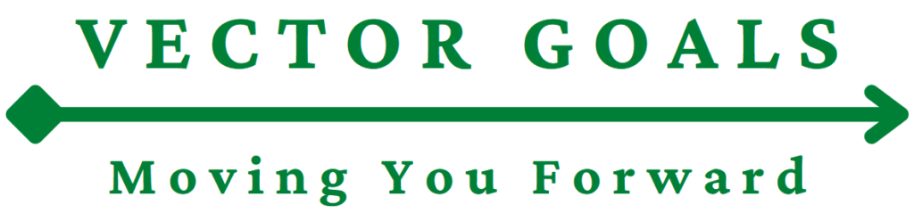 Vector goals logo, moving your forward